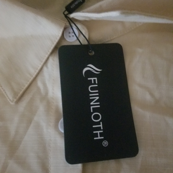 Tan button down shirt. XL - Picture 2 of 3